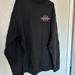 Kpop Demon Hunters Huntrix Crewneck Sweatshirt with Pink Logo